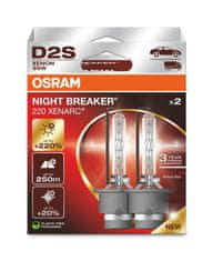 Osram OSRAM D2S 35W XENARC NIGHT BREAKER LASER plus 220procent 2ks 66240XN2-2HB