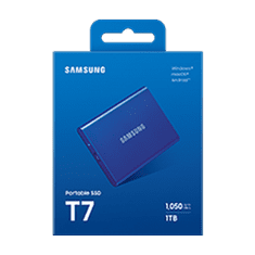 Samsung Portable SSD T7 1TB / USB 3.2 Gen 2 / USB-C / Externí / Modrá