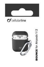 Apple Ochranný kryt s karabinou Cellularline Bounce pro Apple AirPods 1 & 2 - černý