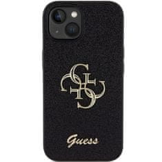 Apple Obal / kryt na Apple iPhone 15 černý - original GUESS GUHCP15SHG4SGK