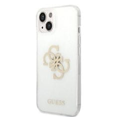 Apple Obal / kryt na Apple iPhone 14 Plus Transparentní - Guess TPU Big 4G Full Glitter