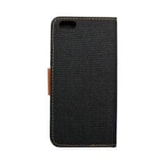 Apple Pouzdro / obal na Apple iPhone 6/6S PLUS černé - knížkové Canvas