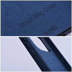 Apple Obal / kryt na Apple iPhone 15 Plus modré - Woven Mag Cover