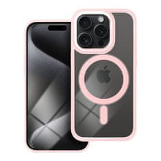 Apple Obal / kryt na Apple iPhone 15 PRO růžový - Color Edge Mag Cover