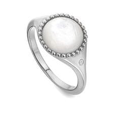 Hot Diamonds Stříbrný prsten s diamantem a perletí Most Loved DR258 (Obvod 60 mm)