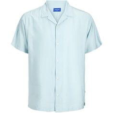 Jack&Jones Pánská košile JORJEFF Relaxed Fit 12256322 Crystal Blue (Velikost L)
