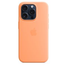 Apple silikonový kryt s MagSafe na iPhone 15 Pro Sorbetově oranžová