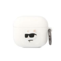 Karl Lagerfeld NFT Choupette silikonový kryt pro AirPods 3 Bílá