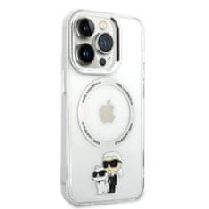 Karl Lagerfeld & Choupette NFT průhledný kryt s MagSafe na iPhone 13 Pro