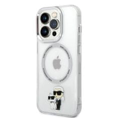 Karl Lagerfeld & Choupette NFT průhledný kryt s MagSafe na iPhone 13 Pro