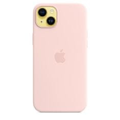 Apple silikonový kryt s MagSafe na iPhone 14 Plus Křídově růžová