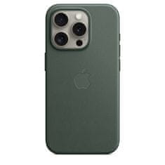 Apple FineWoven kryt s MagSafe na iPhone 15 Pro Listově zelená
