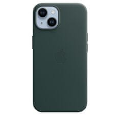 Apple kožený kryt s MagSafe na iPhone 14 Piniově zelená