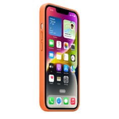 Apple kožený kryt s MagSafe na iPhone 14 Oranžová