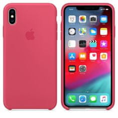 Apple silikonový kryt na iPhone Xs Max Ibišková