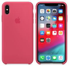 Apple silikonový kryt na iPhone Xs Max Ibišková