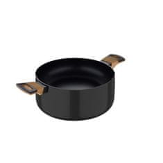 Bergner Kastrol BG-32035-BK s nepřilnavým povrchem a poklicí 20 cm Earth Black