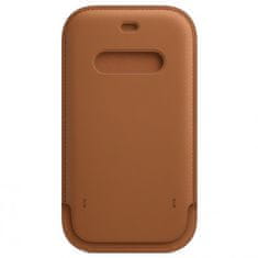 Apple Originální Apple kožené pouzdro MagSafe pro iPhone 12 / iPhone 12 Pro - Hnědá KP28797