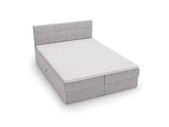 Veneti Čalouněná postel 160x200 ELSIE 2 s úložným prostorem - šedá
