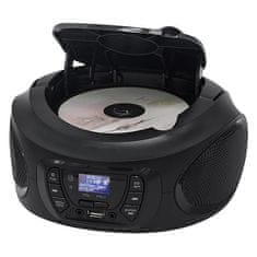 Roadstar Přehrávač , CDR-375D+/BK, přenosný, CD-R/RW, autostop, digitální tuner DAB+, DAB, FM, USB, síť