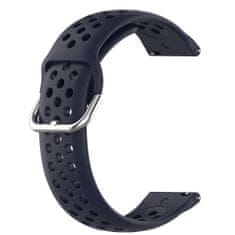 BStrap Silicone Dots řemínek na Garmin Vivoactive 5, navy blue