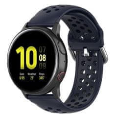 BStrap Silicone Dots řemínek na Garmin Vivoactive 5, navy blue