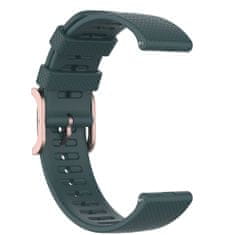 BStrap Silicone Rain řemínek na Garmin Vivoactive 5, dark green