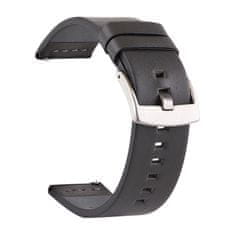 BStrap Fine Leather řemínek na Garmin Vivoactive 5, black