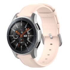 BStrap Leather Lux řemínek na Garmin Vivoactive 5, sand pink