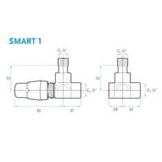 BPS-koupelny Termostatický ventil Smart 1 PT