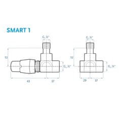 BPS-koupelny Termostatický ventil Smart 1 LG