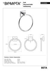 BPS-koupelny BETA: Držák ručníků kruhový - 132104062