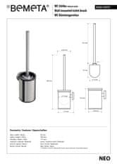 BPS-koupelny NEO: WC štětka - 102313075