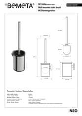 BPS-koupelny NEO: WC štětka - 102313079