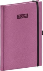 Grooters NOTIQUE Týdenní diář Diario 2025, růžový, 15 x 21 cm