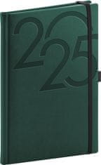 Presco Publishing NOTIQUE Týdenní diář Ajax 2025, zelený, 15 x 21 cm