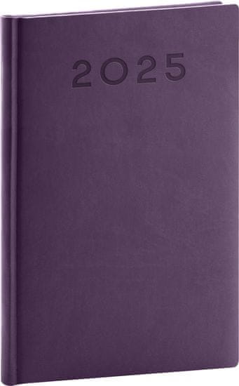Notique Týdenní diář Aprint Neo 2025, fialový, 15 x 21 cm
