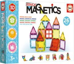 Educa Magnetická stavebnice Magnetics 26 díků