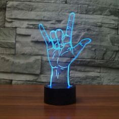 APT ZD98I Noční LED RGB lampička 3D ruka