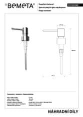 BPS-koupelny Náhradní pumpička pro dávkovač 118109042,104109182,104109102,104109018,104109017,104019012 - 131567204