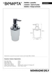 BPS-koupelny Náhradní nádoba pro dávkovač vč. pumpičky 138709041, 138109161 200 ml - 131567147