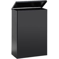 BPS-koupelny Odpadkový koš, 6 l, nerez, černý - 101915050