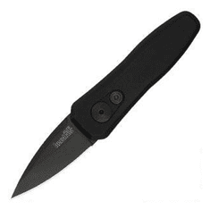 Kershaw 7100BLK LAUNCH 4 Black automatický kapesní nůž 4,8 cm, celočerná, hliník 