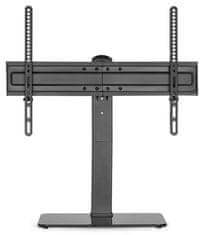 Nedis stolní TV stojan/ 37 - 70 "/ nosnost 40 kg/ nastavitelné výšky/ fixní/ ocel/tvrzené sklo/ černý