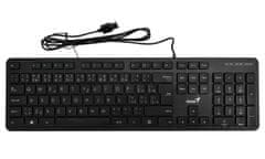 Genius Slimstar M200 klávesnice/drátová, USB, CZ+SK layout, černá