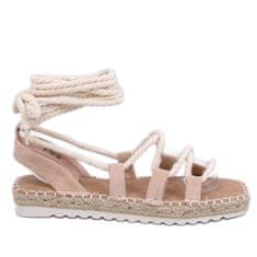 Vázané espadrillové sandály Apricot velikost 41