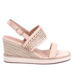 Elegantní sandály espadrille béžové barvy velikost 41