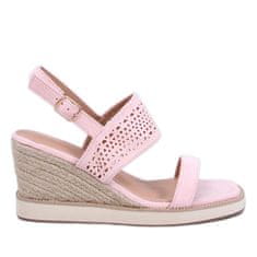 Elegantní sandály espadrille Pink velikost 41