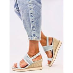 Espadrilky na platformách Blue velikost 40