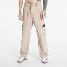 Calvin Klein Kalhoty Jeans Mineral Dye Cargo Woven Pants Shitake S S Béžová